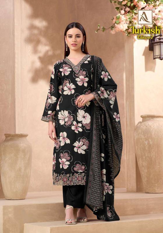 Alok suits turkish edition 7 Printed dress material wholesale